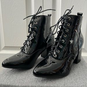 Hot Topic PVC High-Heeled Booties